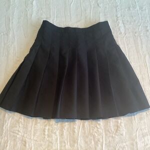 SANGTREE Women's Black Pleated Tennis, Golf,Pickleball Skirt Side Zip Size M